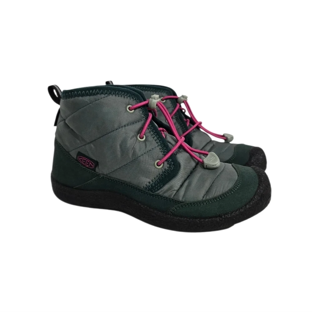 Keen Howser II Kids Green Winter Boots